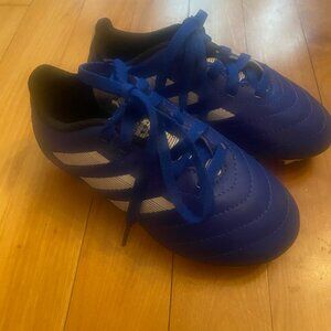 Adidas Kids Blue White Lace Up Soccer Cleats Size 10 SGC 753002  #131696688 F26